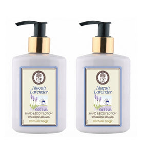 EST1923 Moisturizing Hand & Body Lotion with Organic Argan Oil 250ml (Pack of 2) – Choose Your Fragrance