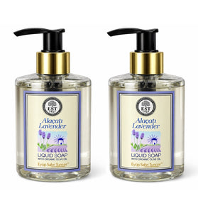 EST 1923 Alacati Lavender Liquid Hand Soap 250ml – Vegan Hand Wash With Organic Olive Oil, Pack of 2