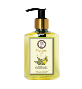 EST 1923 Verbena Citrus Liquid Soap 250mL – Organic Olive Oil Hand Wash, Vegan Moisturizing Cleanser