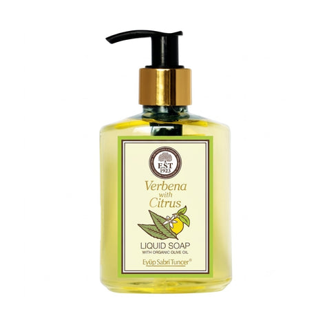 EST 1923 Verbena Citrus Liquid Soap 250mL – Organic Olive Oil Hand Wash, Vegan Moisturizing Cleanser