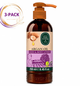 Eyup Sabri Tuncer Natural Argan Oil Hand &amp; Body Lotion, 250 mL Each, 3-Pack