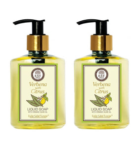 EST 1923 Olive Oil Liquid Hand Soap, Verbena Citrus Scent, Vegan Moisturizing Hand Wash, 250 mL (2‑Pack)