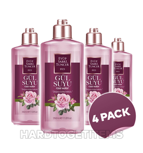 Eyup Sabri Tuncer Rose Water Skin And Facial Cleanser Gulsuyu 350 ML (Pack of 4)